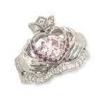 Custom Claddagh Engagement Ring With Wedding Band